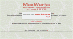 Desktop Screenshot of maxworks.it