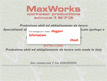 Tablet Screenshot of maxworks.it